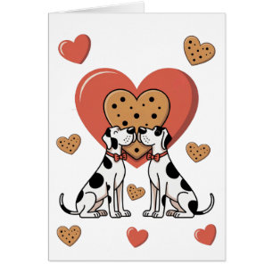 Great Danes Valentine's Day Card