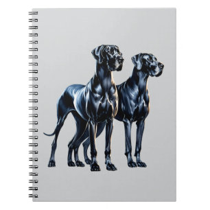 Great Danes Watercolor Notebook