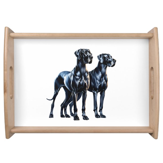 Great Danes Watercolor Serving Tray (Front)