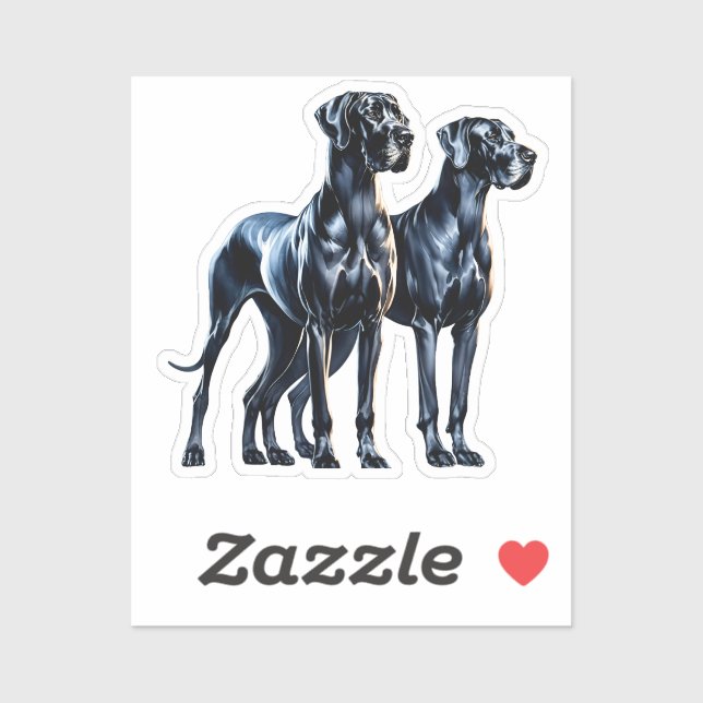 Great Danes Watercolor Sticker (Sheet)