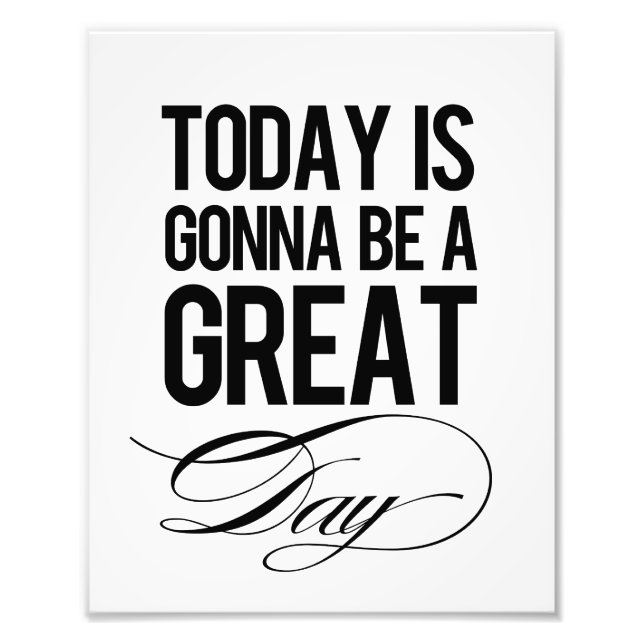"Great Day" Modern Wall Art Print (Front)