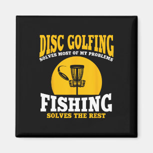 Great Disc Golf And Fishing Gift Magnet
