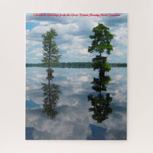 Great Dismal Swamp CarolinaChristmas Greetings Jigsaw Puzzle