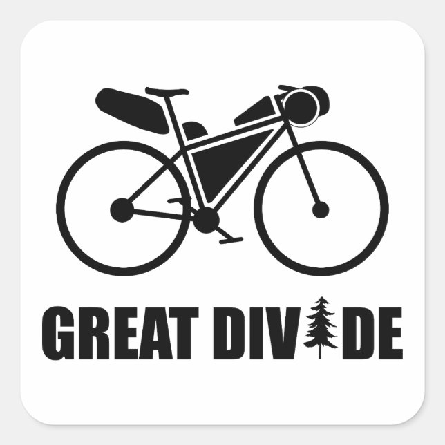 Great Divide Bikepacking Route Square Sticker (Front)