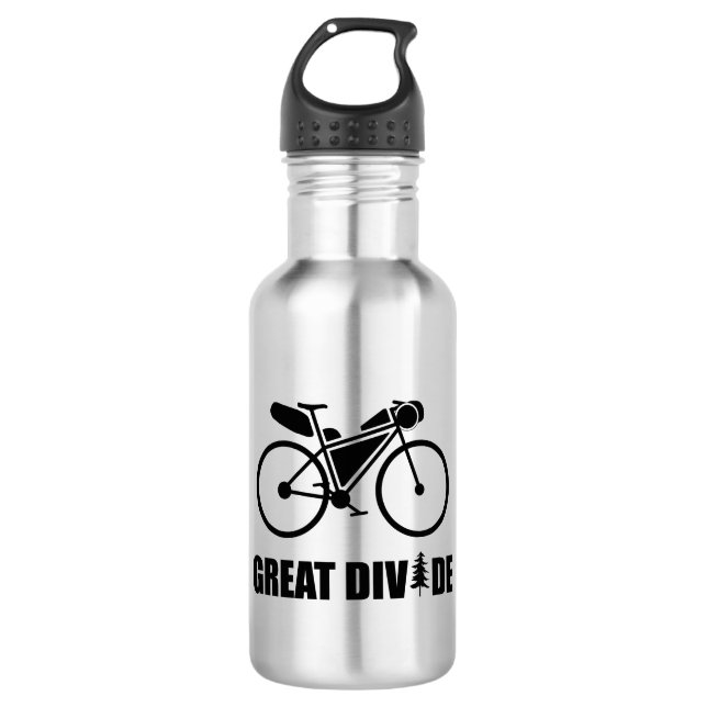 Great Divide Bikepacking Route Stainless Steel Water Bottle (Front)