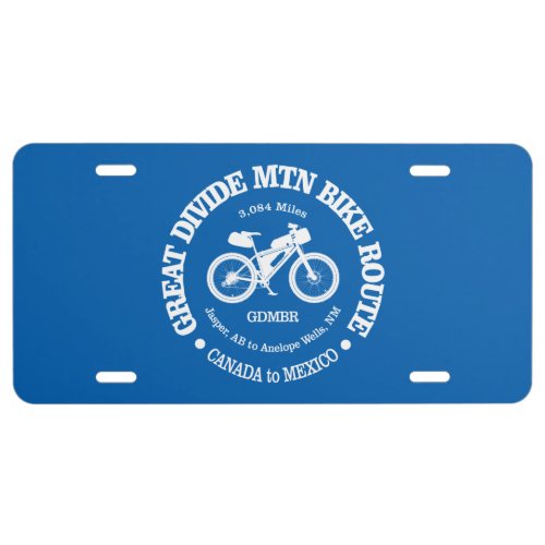 Great Divide Mountain Bike Route MTB License Plate