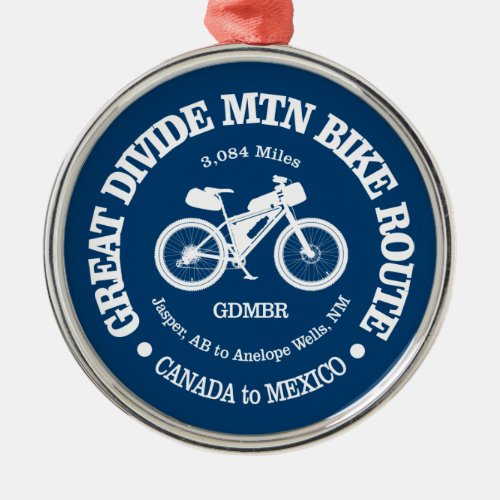 Great Divide Mountain Bike Route MTB Metal Ornament