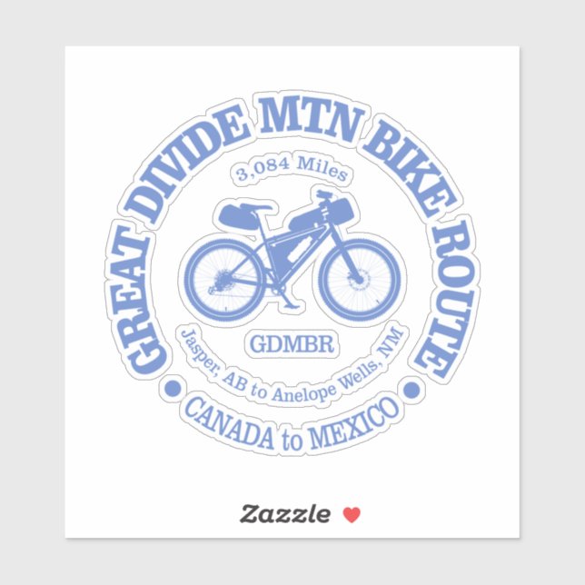 Great Divide Mountain Bike Route (MTB) Sticker (Sheet)