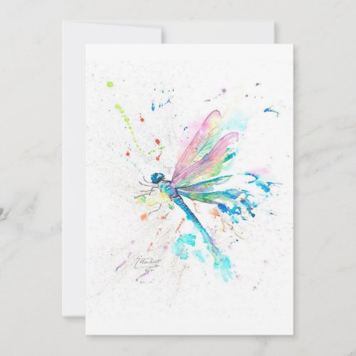 Great Dragonfly Colorful  Cute Gift For Mothers  Announcement