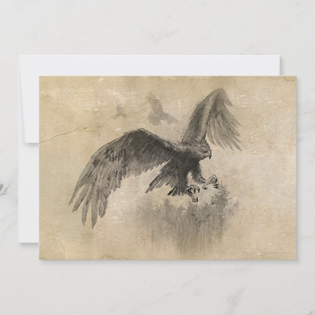 Great Eagles Sketch Invitation (Front)