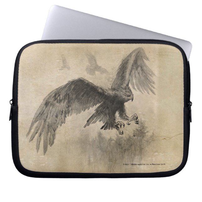 Great Eagles Sketch Laptop Sleeve (Front)