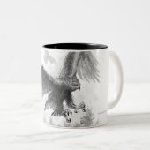 Great Eagles Sketch Two-Tone Coffee Mug (Front Right)