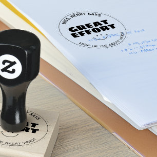 Great Effort Personalized Teachers Rubber Stamp