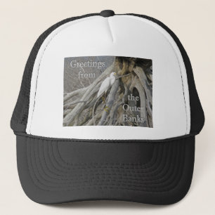 Great Egret (Ardea alba) OBX Outer Banks Trucker Hat