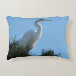 Great Egret in Sunny Florida Accent Pillow