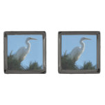 Great Egret in Sunny Florida Cufflinks
