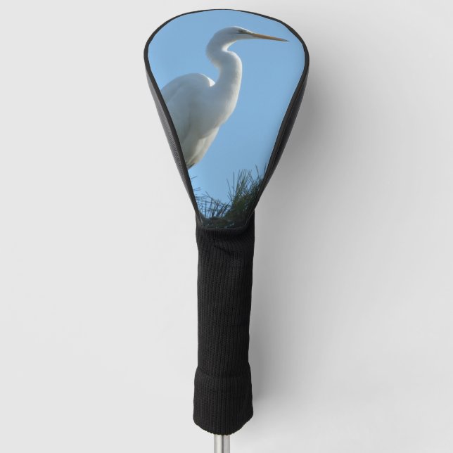Great Egret in Sunny Florida Golf Head Cover (Front)