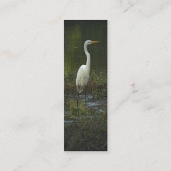 Great Egret Photo Bookmark Profile Card by debinSC at Zazzle