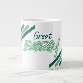 Great Energy Green Aesthetic Typography coffee mug
