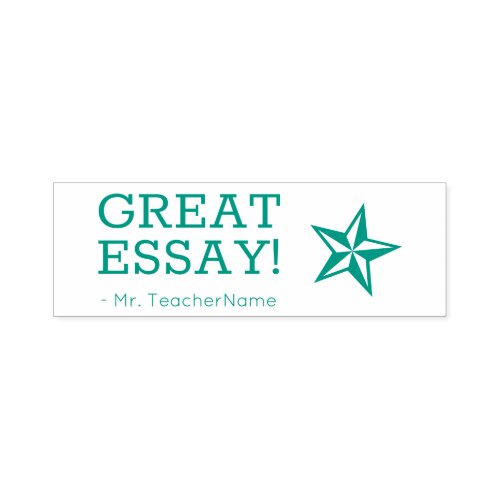 GREAT ESSAY Educator Feedback Rubber Stamp
