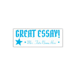 [ Thumbnail: "Great Essay!" Feedback Rubber Stamp ]