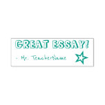 [ Thumbnail: "Great Essay!" + Instructor Name Rubber Stamp ]