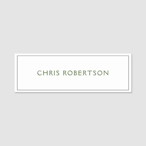 Great Excellent Your Name Black White Custom Name Tag