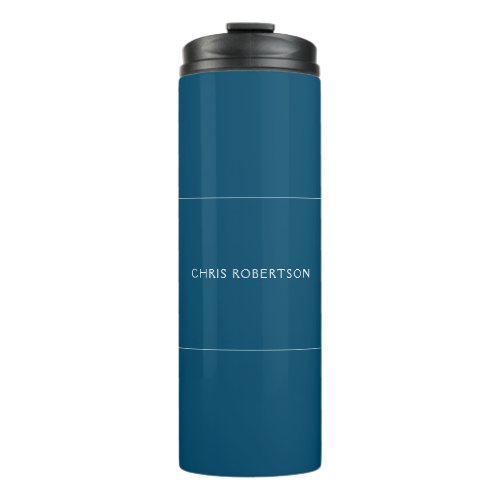 Great Excellent Your Name Ocean Blue White Custom Thermal Tumbler