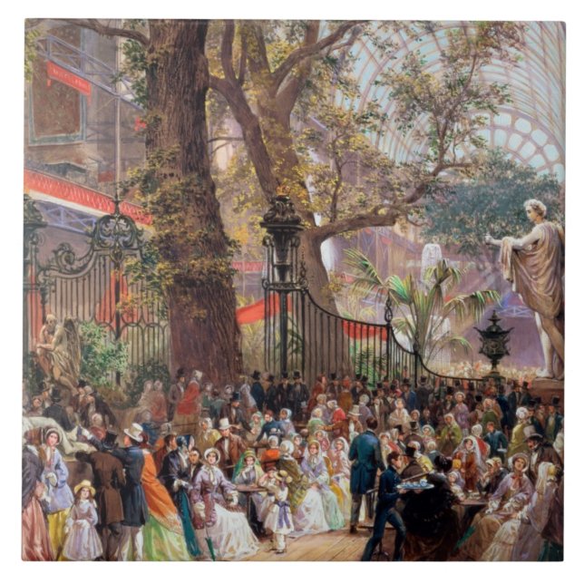 Great Exhibition, 1851: interior Ceramic Tile (Front)