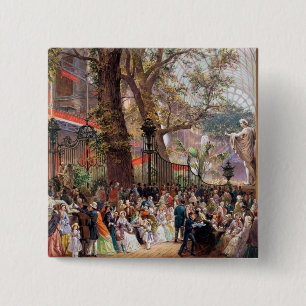 Great Exhibition, 1851: interior Pinback Button