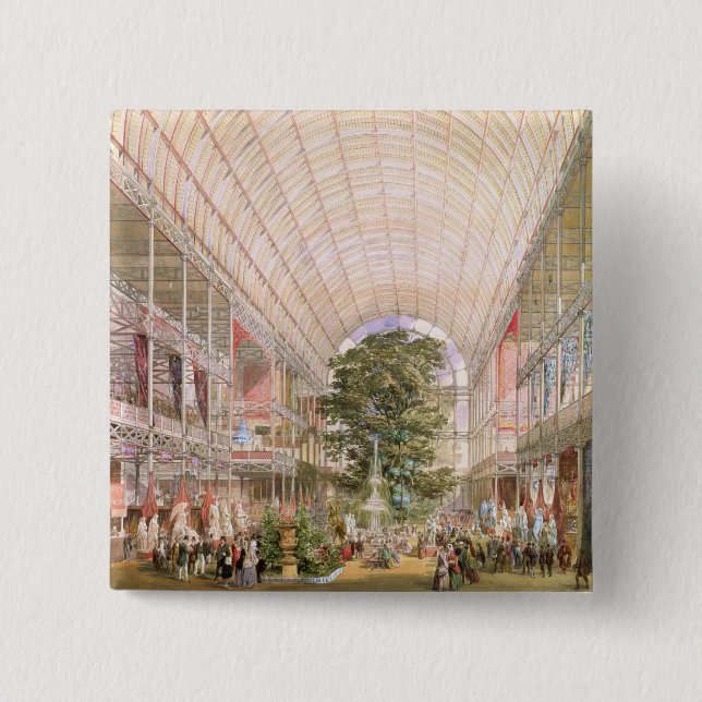 Great Exhibition of 1851. Decoration of the transe Pinback Button (Front)