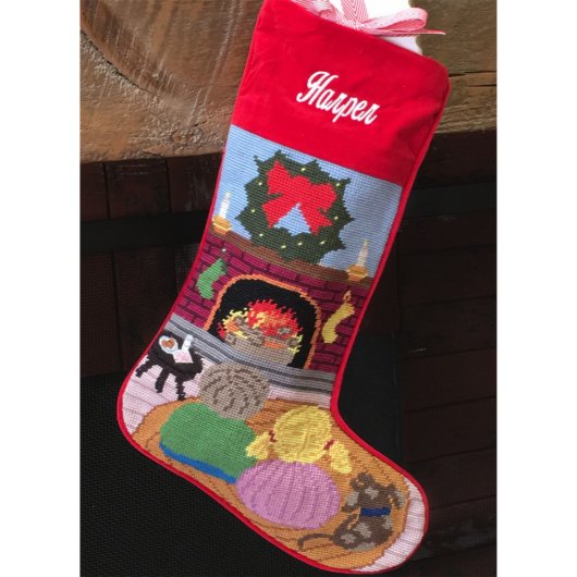 Great Expectations Needlepoint Christmas Stocking (Front)