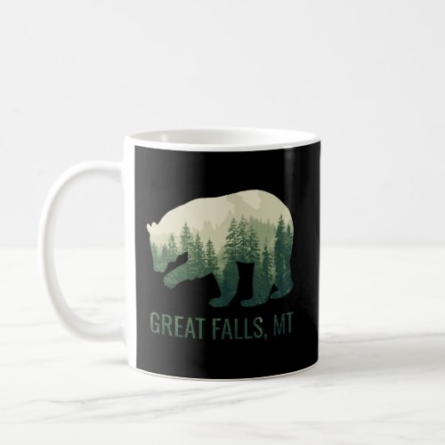 Great Falls Bear State Of Montana Pacific Nw Wildl Coffee Mug