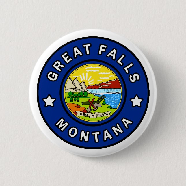 Great Falls Montana Button (Front)