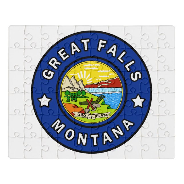Great Falls Montana Jigsaw Puzzle (Puzzle Horizontal)