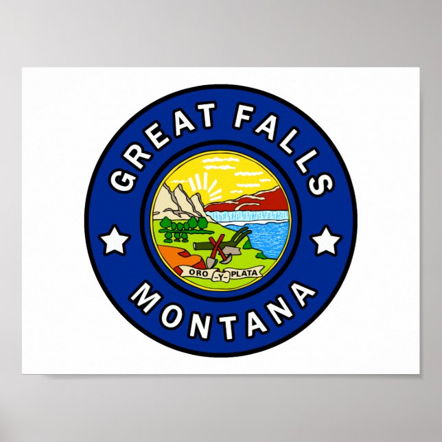 Great Falls Montana Poster (Front)