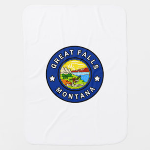 Great Falls Montana Swaddle Blanket