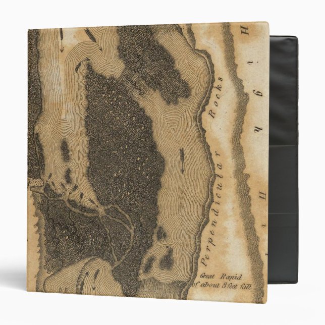 Great Falls of Columbia River 3 Ring Binder (Front/Inside)