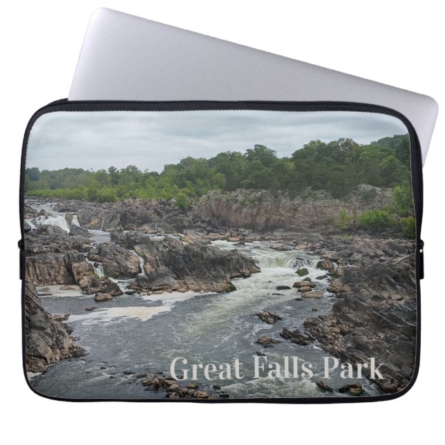 Great Falls Park Potomac River at Mather Gorge Laptop Sleeve (Front)