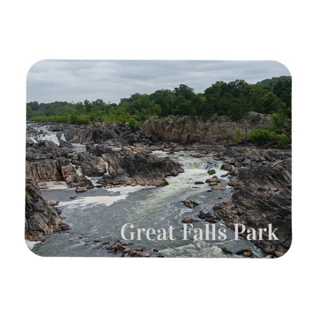 Great Falls Park Potomac River at Mather Gorge Magnet (Horizontal)