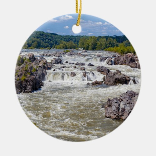 Great Falls Virginia Ceramic Ornament