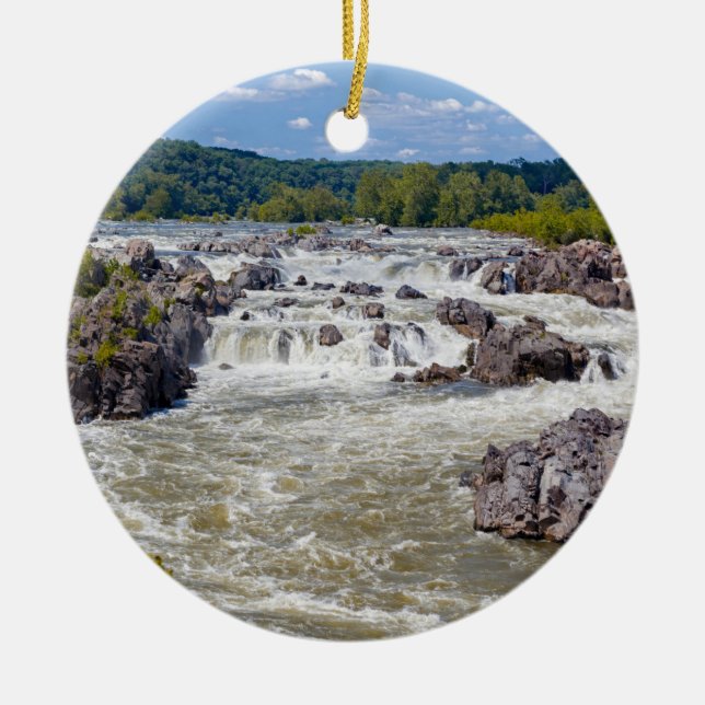 Great Falls Virginia Ceramic Ornament (Front)