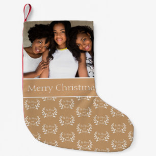 Great Family Photo Small Christmas Stocking