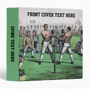 Great Fight for the Championship, Vintage Boxing 3 Ring Binder