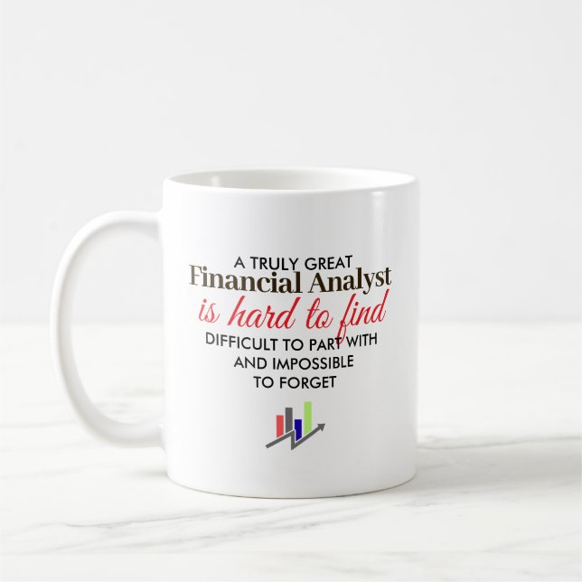 Great Financial Analyst Personalized Name Gift Coffee Mug (Left)
