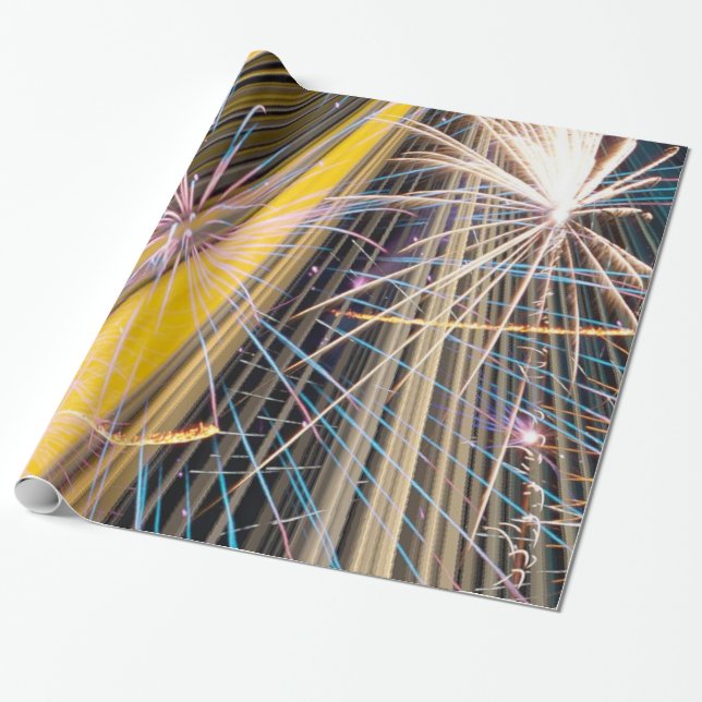 great firework wrapping paper (Unrolled)