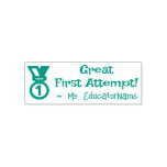 [ Thumbnail: "Great First Attempt!" Educator Rubber Stamp ]