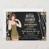 Great Flapper Bridal Shower Invitation (Front)
