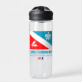 Biscayne Line Map Insulated Water Bottle - Florida National Parks