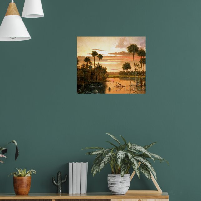 Great Florida Sunset, fine art painting, Poster (Living Room 1)